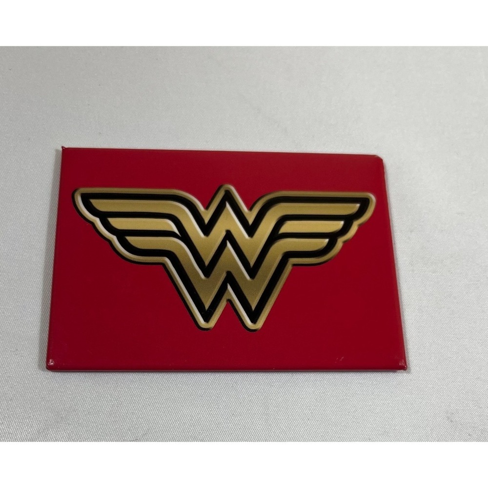 Wonder Woman Logo Magnet DC Comics Superhero Red Gold W Emblem 2015 2x3 Inch